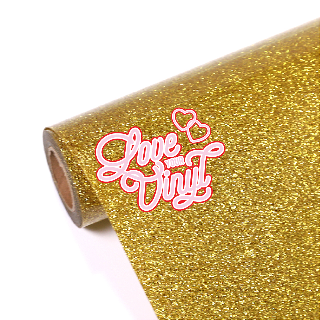 Gold Glitter Heat Transfer Vinyl