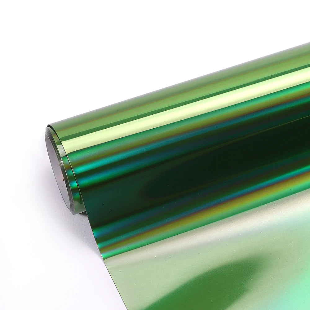 Apple Green Holographic Mirror Chrome Heat Transfer Vinyl