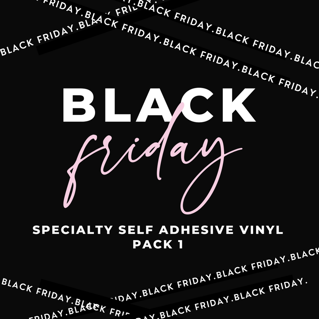 BLACK FRIDAY SALE - SPECIALTY SELF ADHESIVE CRAFT VINYL PACK