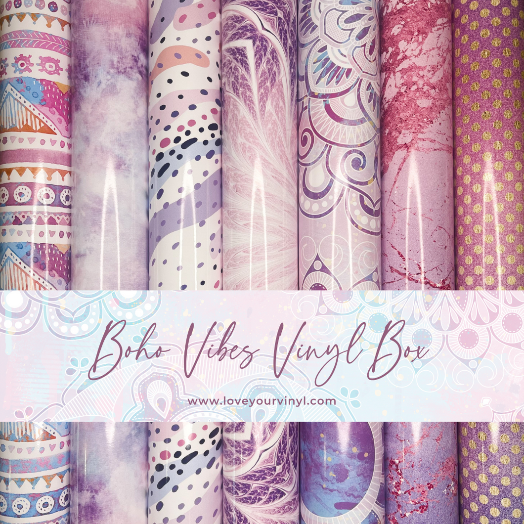 Boho Vibes Self Adhesive Vinyl Box