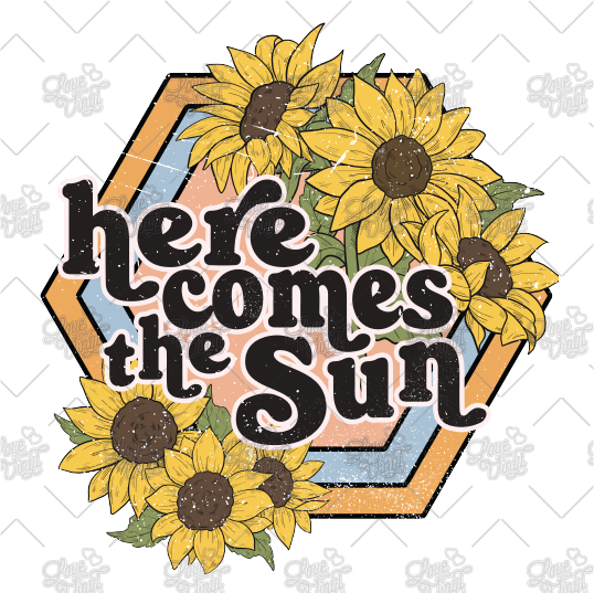 Sunflower Here Comes The Sun Decal LYVD_167