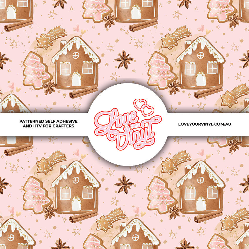 Gingerbread House Christmas Patterned Vinyl LYV_2566