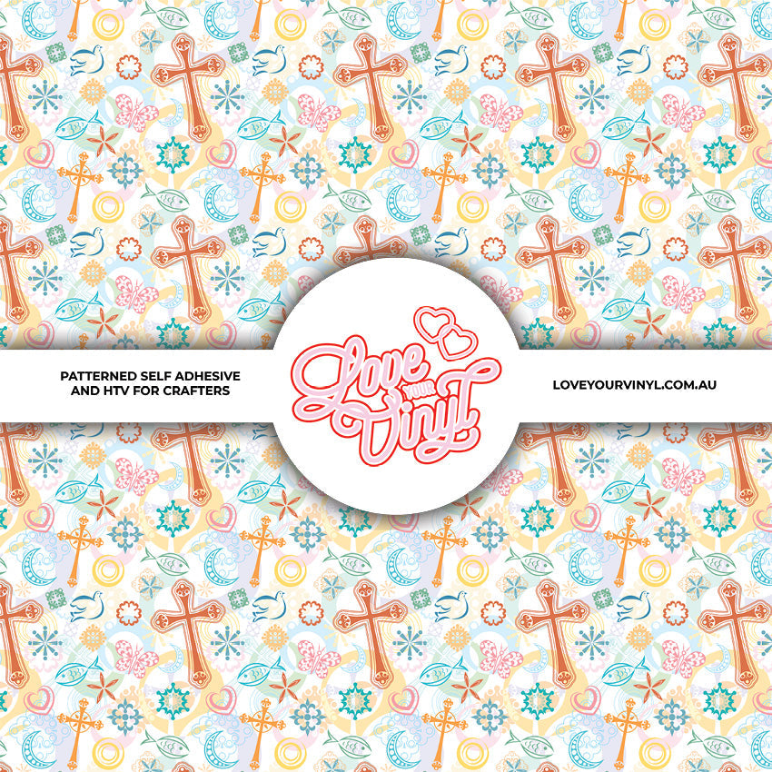 Christian Christmas Patterned Vinyl LYV_2826