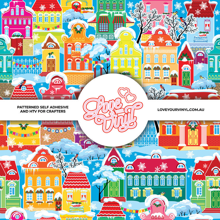 Christmas Village  Patterned Vinyl LYV_2876