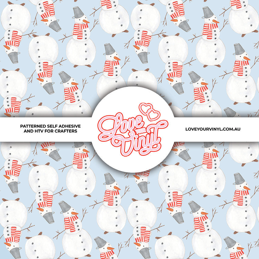 Snowman Christmas Patterned Vinyl LYV_2884