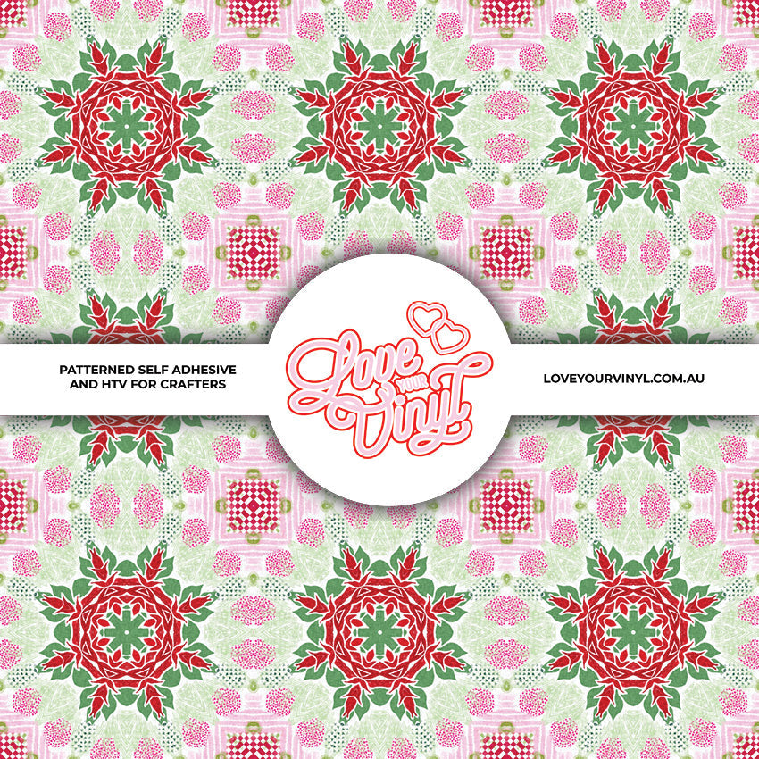 Mandala Christmas Patterned Vinyl LYV_2904