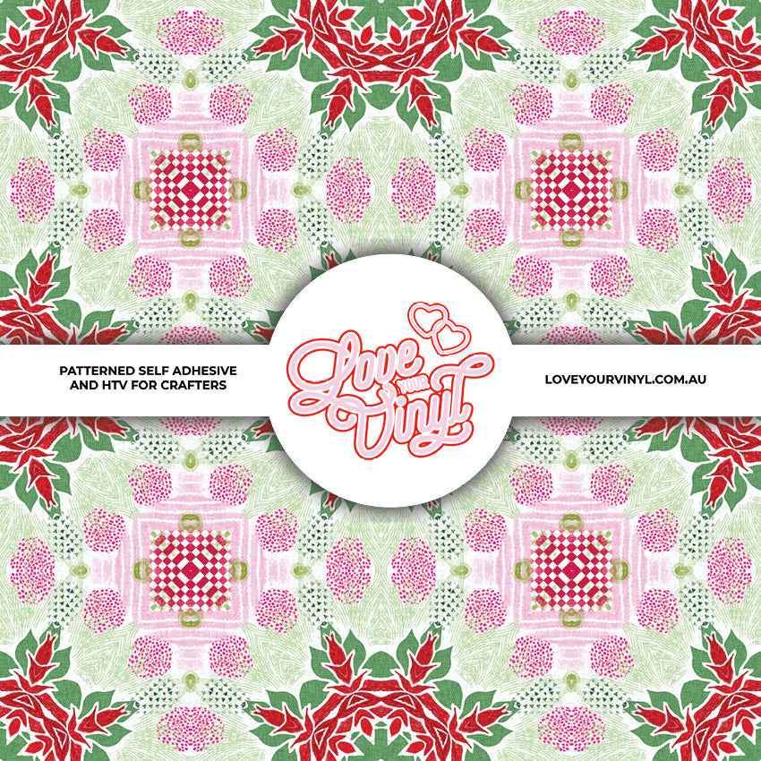 Mandala Christmas Patterned Vinyl LYV_2906