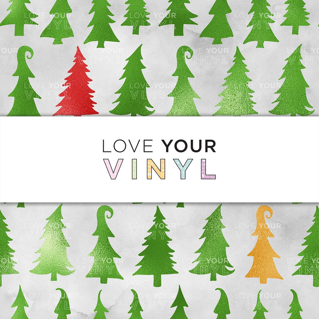 Christmas Trees Patterned Vinyl LYV_942